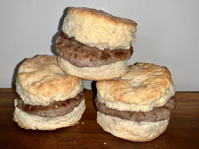 Sausage Biscuit Breakfast Sandwiches