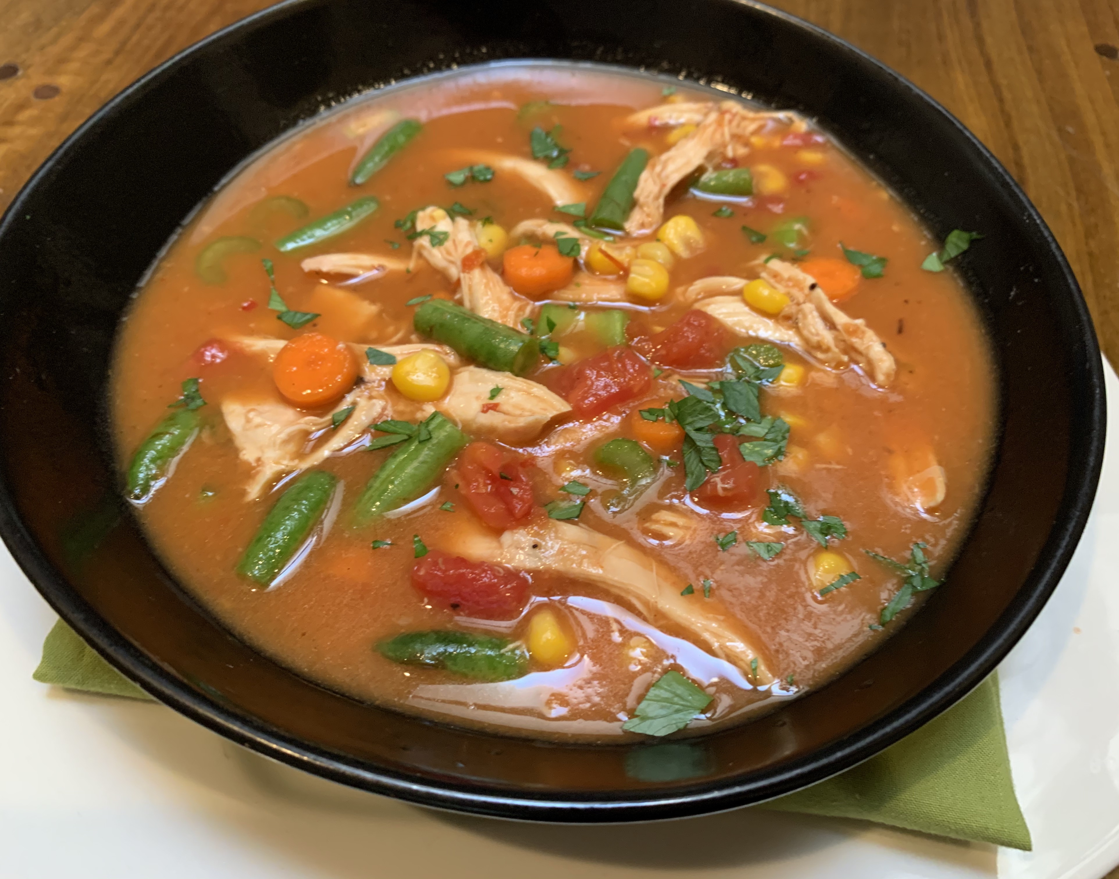 Roasted Chicken & Vegetable Soup